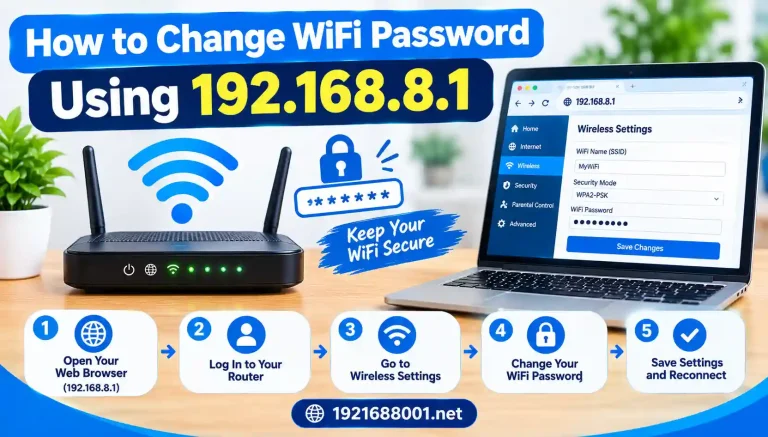 192.168.8.1 Change WiFi Password
