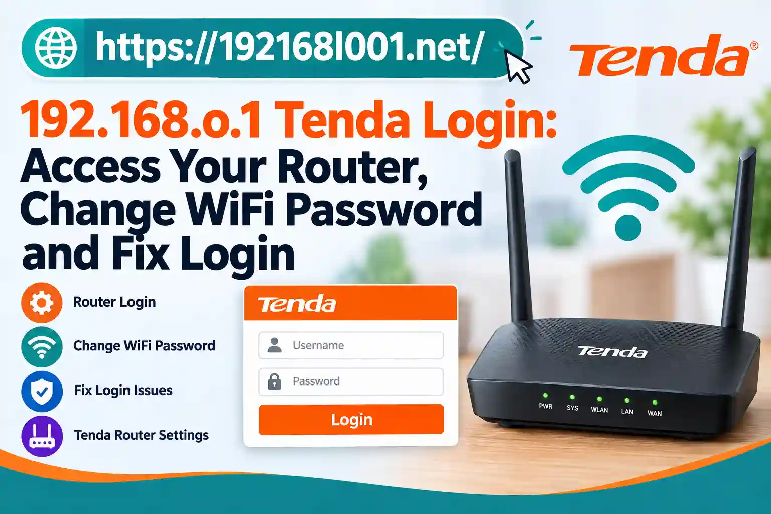 192.168.o.1 Tenda Login