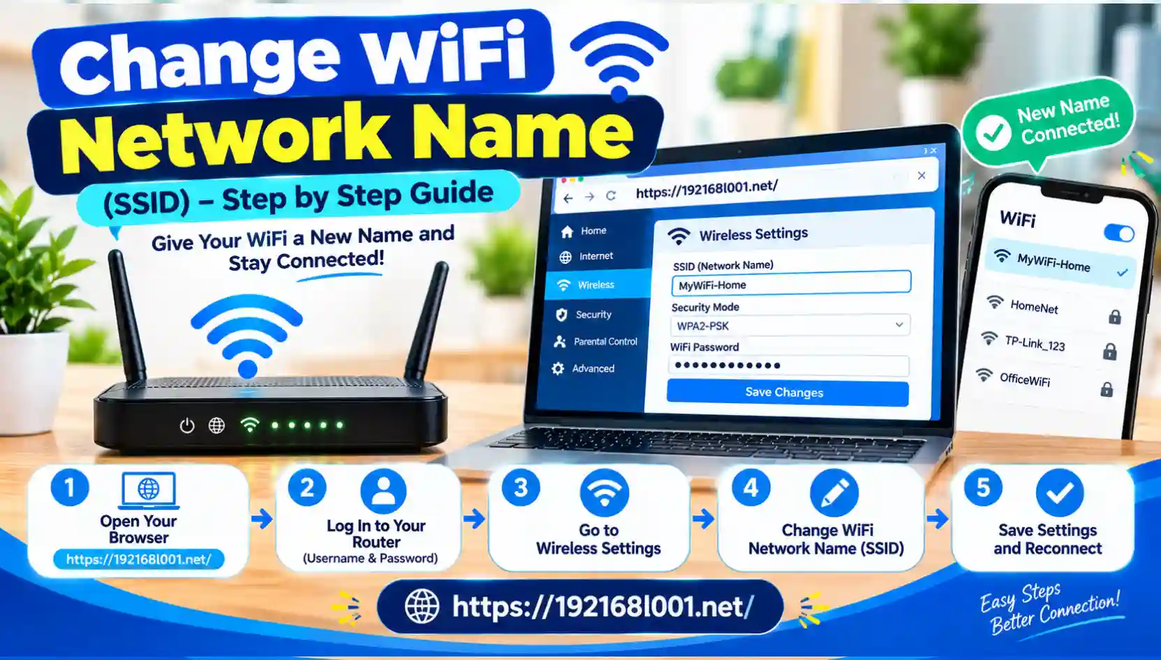 Change WiFi Network Name