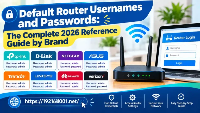 Default Router Usernames and Passwords